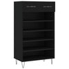 Schwarzer Schuhschrank Cherish 60x35x105cm (Holz)