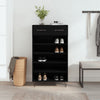 Schwarzer Schuhschrank Cherish 60x35x105cm (Holz)