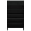 Schwarzer Schuhschrank Zagorca 60x35x105cm (Holz)