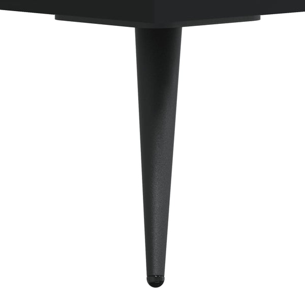 Schwarzer Schuhschrank Alysha 30x35x105cm (Holz)