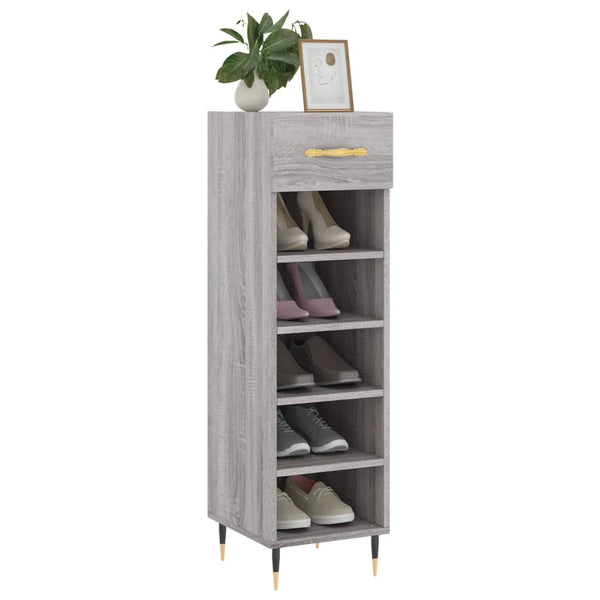 Grauer Schuhschrank Mmioara 30x35x105cm (Holz)