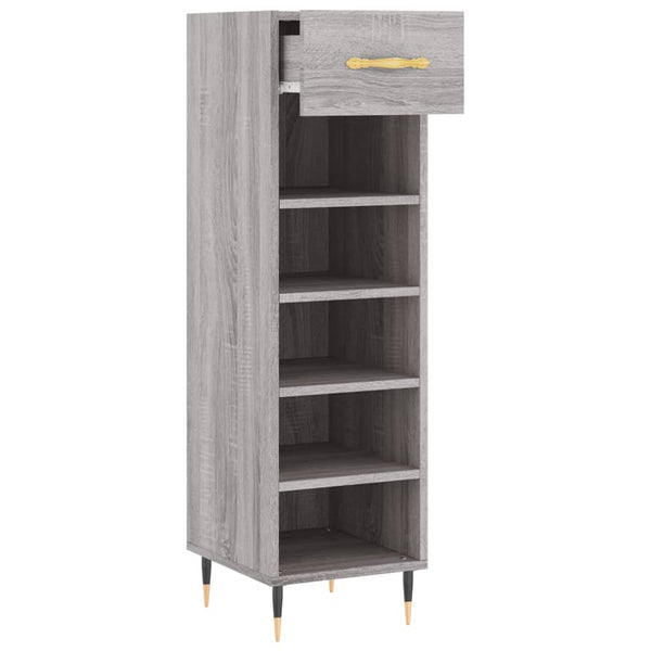 Grauer Schuhschrank Mmioara 30x35x105cm (Holz)
