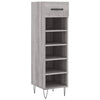 Grauer Schuhschrank Milam 30x35x105cm (Holz)