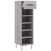 Grauer Schuhschrank Milam 30x35x105cm (Holz)