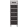 Grauer Schuhschrank Milam 30x35x105cm (Holz)