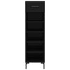 Schwarzer Schuhschrank Albinita 30x35x105cm (Holz)