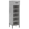 Betongrauer Schuhschrank Estill 30x35x105cm (Holz)