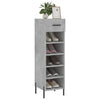 Betongrauer Schuhschrank Estill 30x35x105cm (Holz)