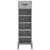 Betongrauer Schuhschrank Estill 30x35x105cm (Holz)