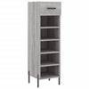 Grauer Schuhschrank Estill 30x35x105cm (Holz)