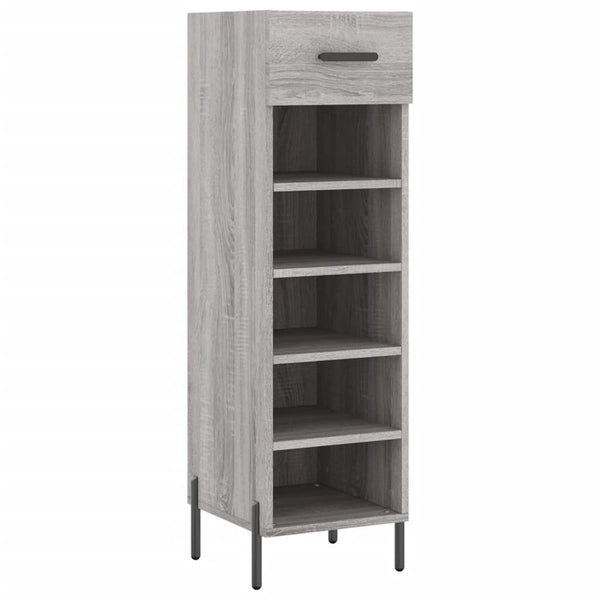 Grauer Schuhschrank Estill 30x35x105cm (Holz)