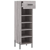 Grauer Schuhschrank Estill 30x35x105cm (Holz)