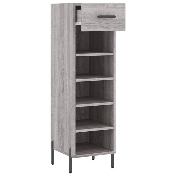 Grauer Schuhschrank Estill 30x35x105cm (Holz)