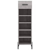Grauer Schuhschrank Estill 30x35x105cm (Holz)