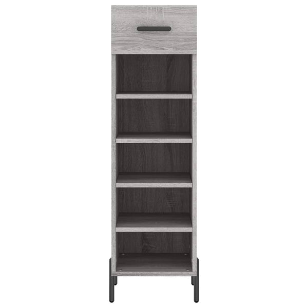 Grauer Schuhschrank Estill 30x35x105cm (Holz)