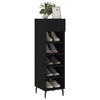 Schwarzer Schuhschrank Anmari 30x35x105cm (Holz)