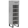 Schuhschrank Melek 30x35x105cm, Betongrau (Holz)