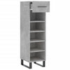 Schuhschrank Melek 30x35x105cm, Betongrau (Holz)