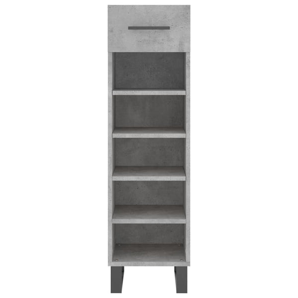 Schuhschrank Melek 30x35x105cm, Betongrau (Holz)