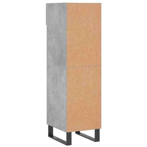 Schuhschrank Melek 30x35x105cm, Betongrau (Holz)