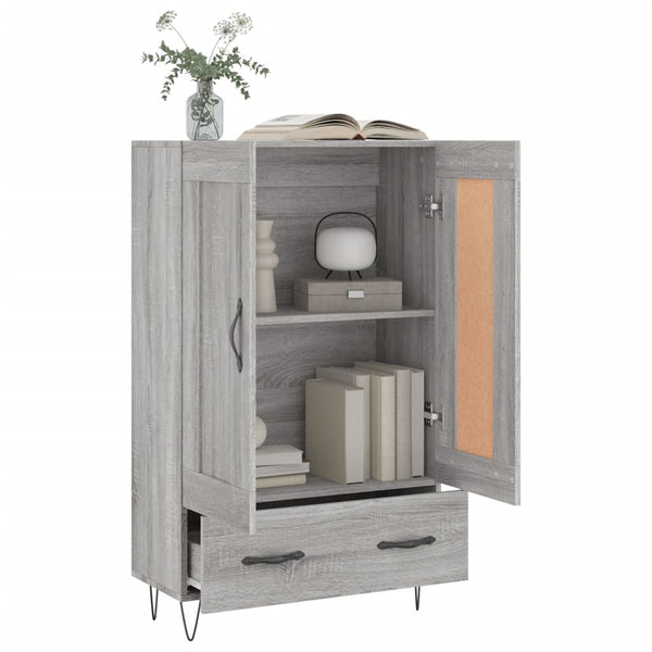 Grauer Schrank Vicentia 69,5x31x115cm (Holz)