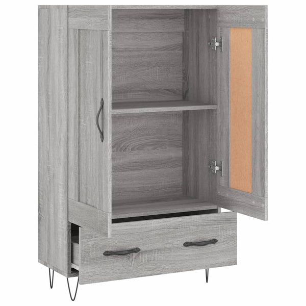 Grauer Schrank Vicentia 69,5x31x115cm (Holz)