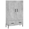 Betongrauer Schrank Valenta 69,5x31x115cm (Holz)