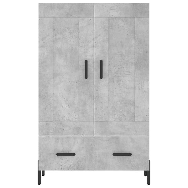 Betongrauer Schrank Valenta 69,5x31x115cm (Holz)