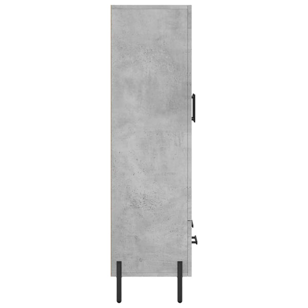 Betongrauer Schrank Valenta 69,5x31x115cm (Holz)