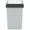 Weißer Abfalleimer Yu 2x25 L