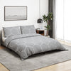 Bettwäsche-Set Grau 200x200cm Temhur (Baumwolle)
