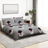 200x200cm Bettwäsche-Set grau (Baumwolle) Temhur