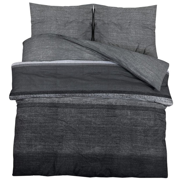 Bettwäsche-Set Temhur 200x200cm dunkelgrau (Baumwolle)