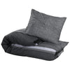 Bettwäsche-Set Temhur 200x200cm dunkelgrau (Baumwolle)