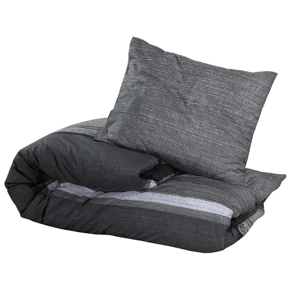 Bettwäsche-Set Temhur 200x200cm dunkelgrau (Baumwolle)