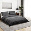 Bettwäsche-Set Temhur 200x200cm dunkelgrau (Baumwolle)