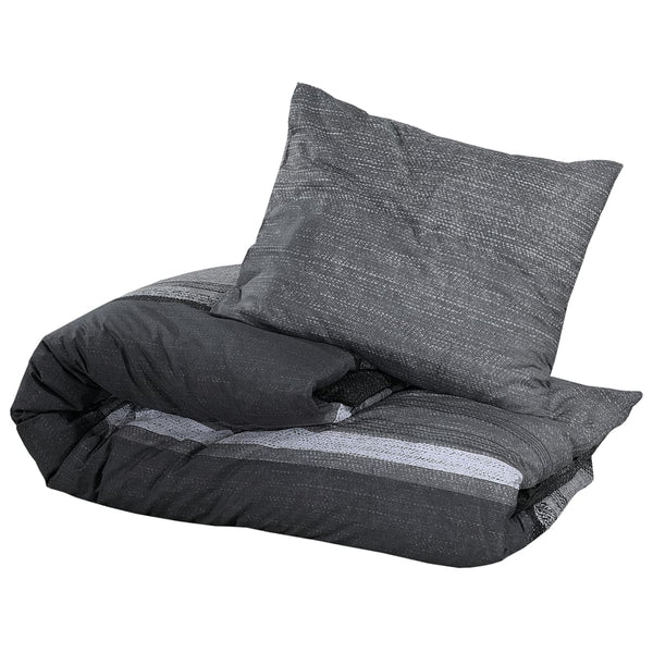 Temhur Bettwäscheset dunkelgrau 200x200cm (Baumwolle)