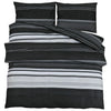 Temhur Bettwäsche-Set 200x200cm schwarz/weiß (Baumwolle)