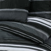 Temhur Bettwäsche-Set 200x200cm schwarz/weiß (Baumwolle)