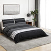 Temhur Bettwäsche-Set 200x200cm schwarz/weiß (Baumwolle)
