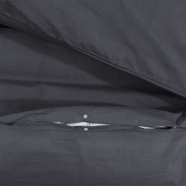 Temhur Bettwäsche-Set schwarz 155x220cm (Baumwolle)