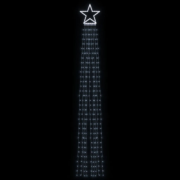 Kaltweiße LED-Lichterkette für den Weihnachtsbaum Shlomith 375 cm