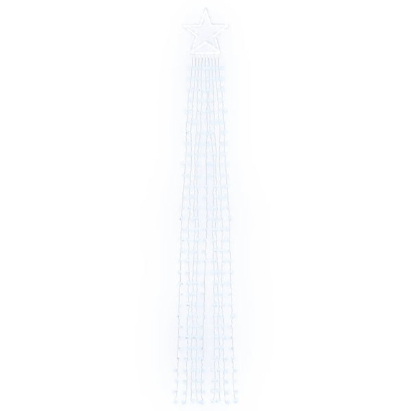 Kaltweiße LED-Lichterkette für den Weihnachtsbaum Shlomith 375 cm