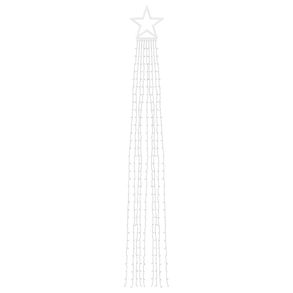 Kaltweiße LED-Lichterkette für den Weihnachtsbaum Shlomith 375 cm