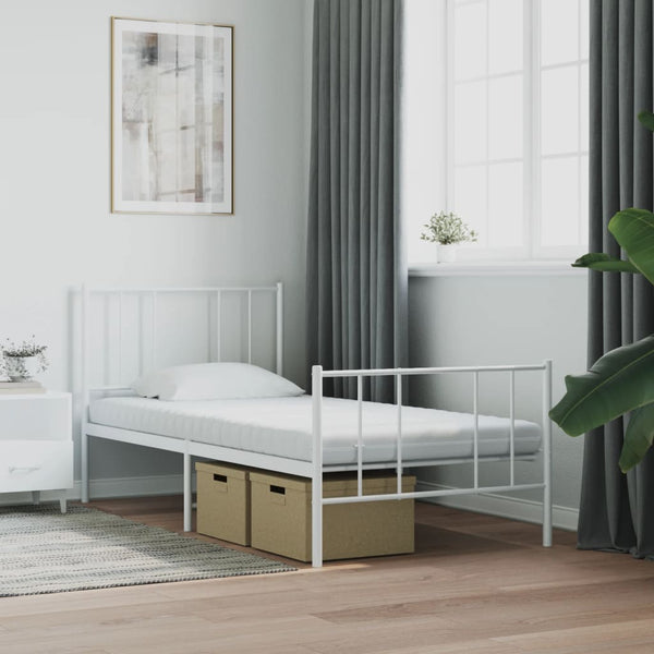 Weiße Schaumstoffmatratzen Verlie 90x190cm (2 Stk. 7 Zonen Härte 20ild)