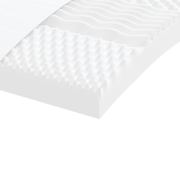 Weiße Schaumstoffmatratzen Verlie 90x190cm (2 Stk. 7 Zonen Härte 20ild)