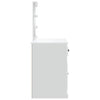 Weißer Schminktisch mit LED-Beleuchtung Cristina 90x42x132,5cm