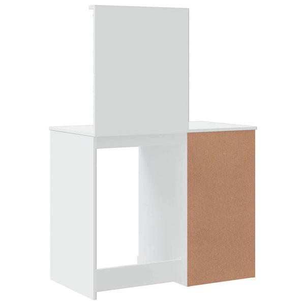 Weißer Schminktisch mit LED-Beleuchtung Cristina 90x42x132,5cm