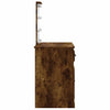 Spiegeltisch aus Rauchereiche mit LED-Beleuchtung Crisitna 90x42x132,5cm