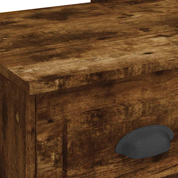 Spiegeltisch aus Rauchereiche mit LED-Beleuchtung Crisitna 90x42x132,5cm